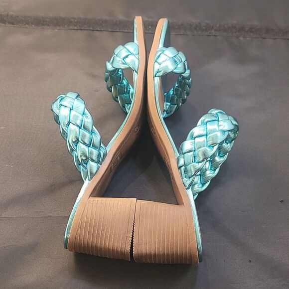 BRAND NEW ROCK&CANDY BY ZIGI DOUBLE BRAIDED STRAPS LOW BLOCK-HEEL SANDAL - Picture 8 of 16